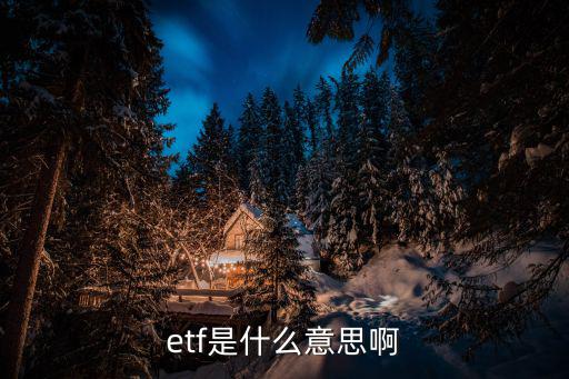 etf是什么意思,股市動態（四）