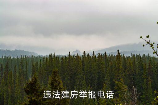 違規建房,如果在農村違章建房可向建筑部門投訴