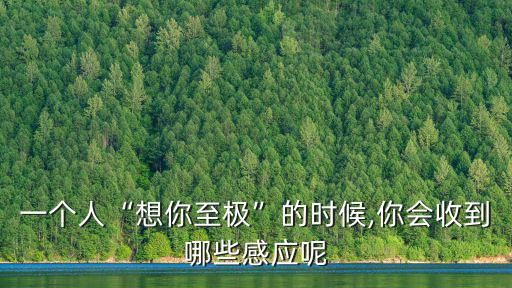 一個人想你,想你至極的人會有哪些感應?