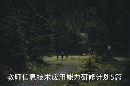 教師信息技術(shù)應(yīng)用能力研修計(jì)劃5篇