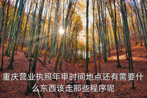 重慶營業(yè)執(zhí)照年審時(shí)間地點(diǎn)還有需要什么東西該走那些程序呢