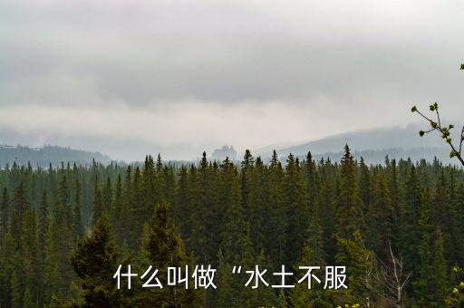 水土不服的意思,什么叫水土不服?