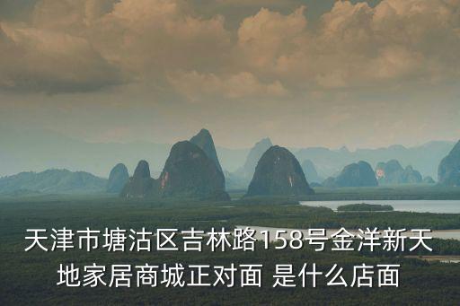 天津市佩森木業，天津市塘沽區吉林路158號金洋新天地家居商城正對面 是什么店面