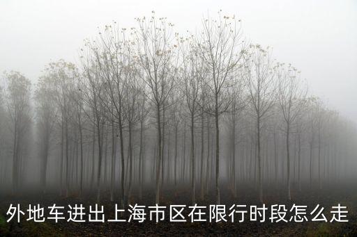 外地車進出上海市區(qū)在限行時段怎么走