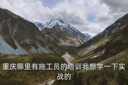 重慶哪里有施工員的培訓(xùn)我想學(xué)一下實(shí)戰(zhàn)的