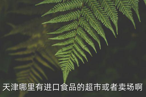 天津哪里有進(jìn)口食品的超市或者賣場啊