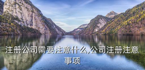 注冊公司需要注意什么,公司注冊注意事項