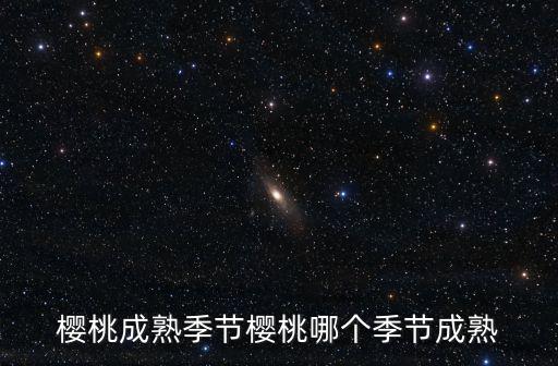 櫻桃成熟季節(jié)櫻桃哪個(gè)季節(jié)成熟