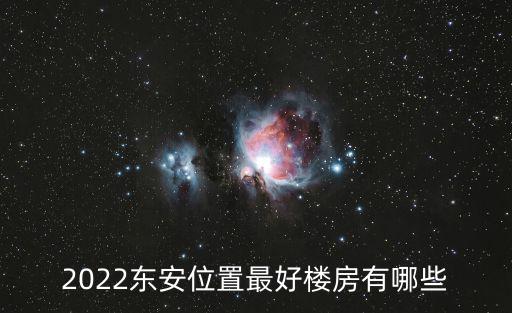 2022東安位置最好樓房有哪些