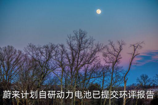 蔚來計劃自研動力電池已提交環評報告