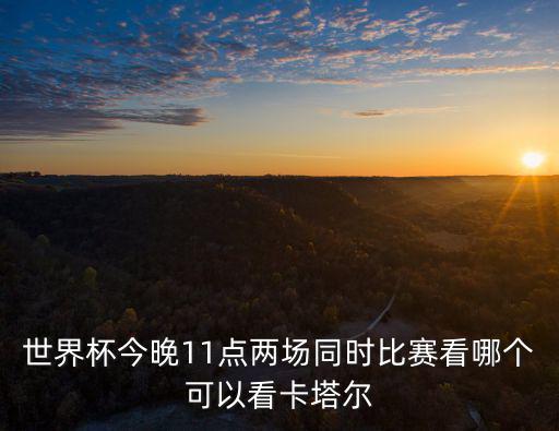 世界杯今晚11點兩場同時比賽看哪個可以看卡塔爾