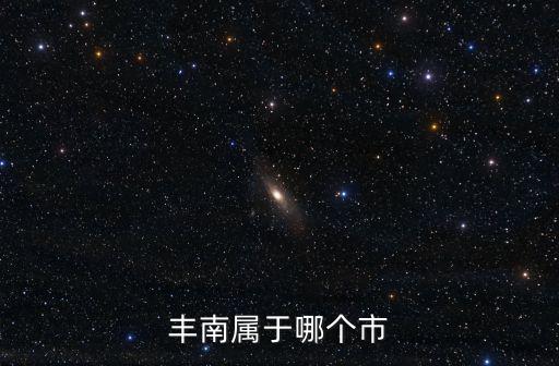豐南屬于哪個市