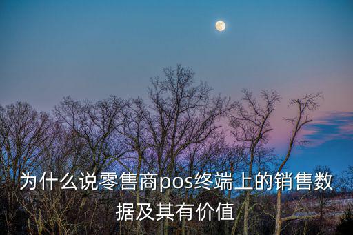 為什么說零售商pos終端上的銷售數據及其有價值