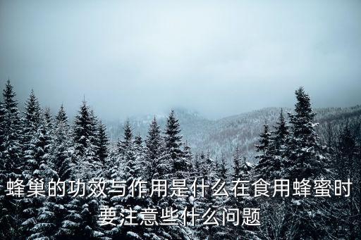 蜂巢的作用,蜂巢有哪些功效?