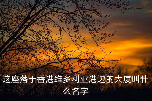 這座落于香港維多利亞港邊的大廈叫什么名字