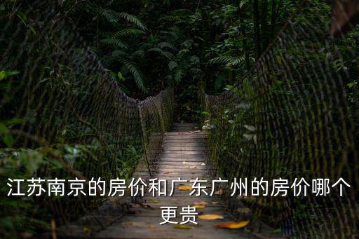 江蘇南京的房價和廣東廣州的房價哪個更貴