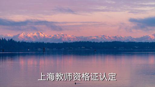 上海教師資格證認定