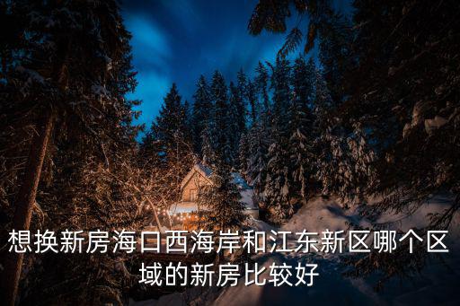 想換新房海口西海岸和江東新區(qū)哪個區(qū)域的新房比較好