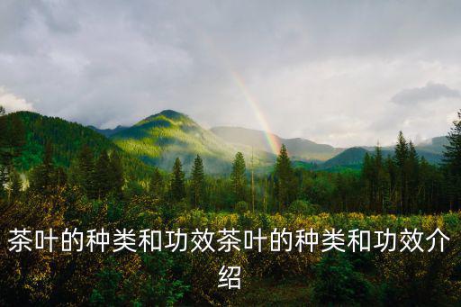 茶葉的種類和功效茶葉的種類和功效介紹