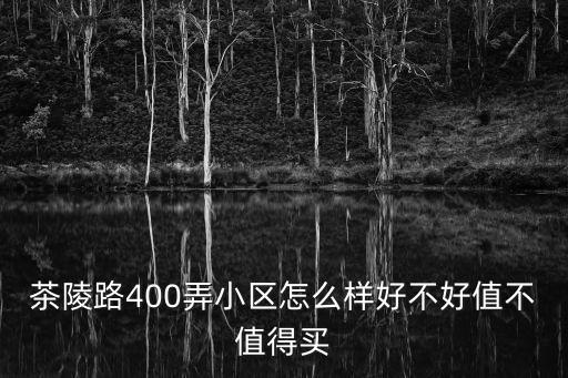 茶陵路400弄小區怎么樣好不好值不值得買