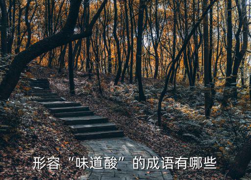 形容“味道酸”的成語有哪些