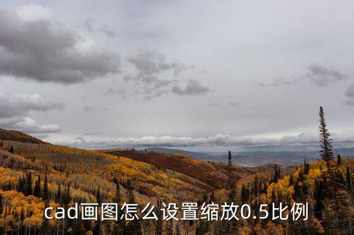cad畫圖怎么設置縮放0.5比例