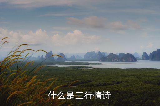 什么是三行情詩