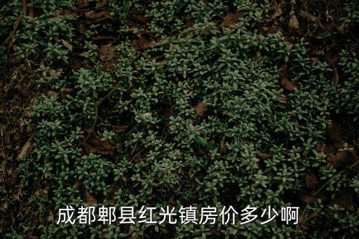 成都郫縣紅光鎮房價多少啊