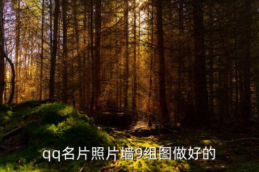 qq名片照片墻9組圖做好的