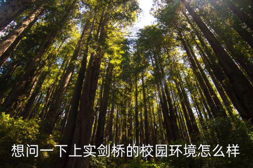 想問(wèn)一下上實(shí)劍橋的校園環(huán)境怎么樣