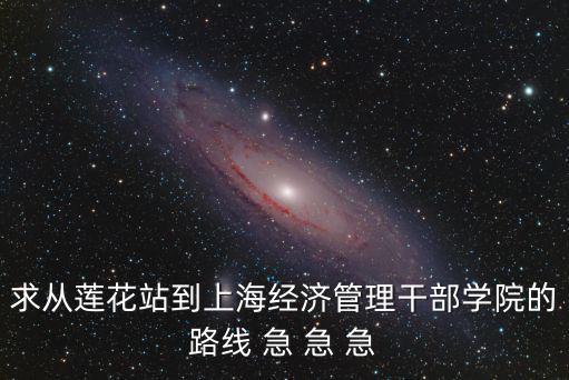求從蓮花站到上海經(jīng)濟(jì)管理干部學(xué)院的路線(xiàn) 急 急 急