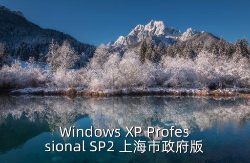 Windows XP Professional SP2 上海市政府版