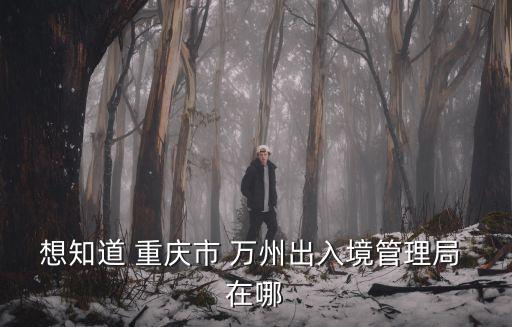 重慶市萬州區涉外公證處，想知道 重慶市 萬州出入境管理局 在哪