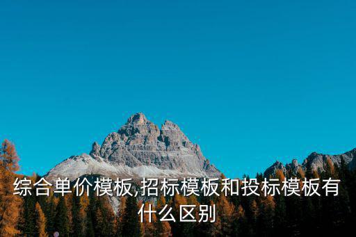 招標文件模板,招標文件和投標模板有什么不同?