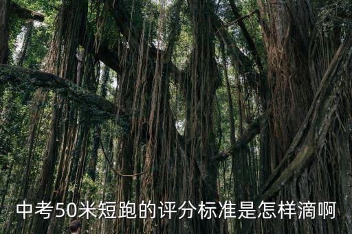 中考50米短跑的評分標準是怎樣滴啊