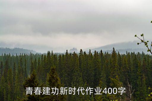 青春建功新時代作業400字