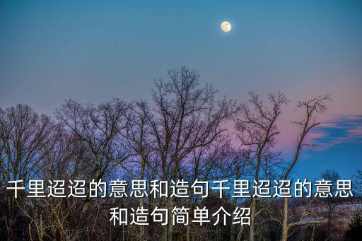 千里迢迢的意思,千里迢迢:意思和造句簡介
