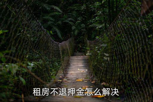 租房不退押金怎么解決