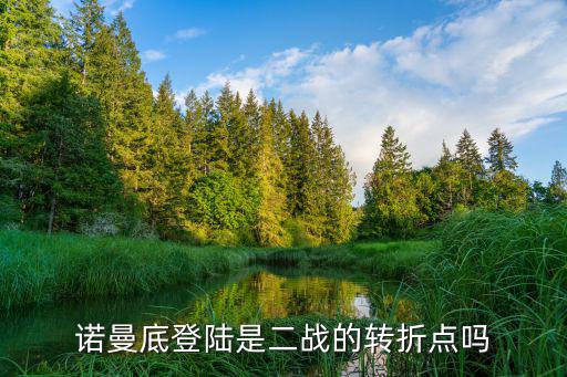 諾曼底登陸戰役,諾曼底登陸戰役介紹第二戰轉折點