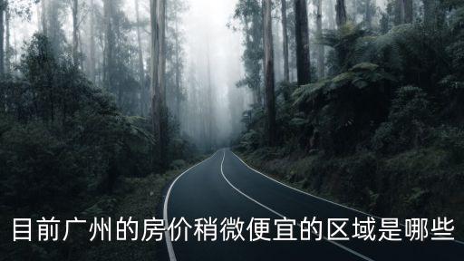 目前廣州的房價稍微便宜的區(qū)域是哪些