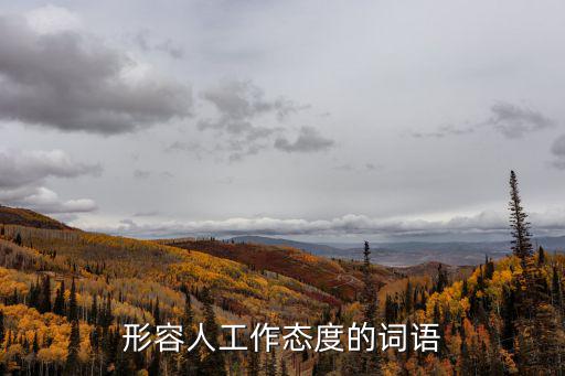 形容人工作態(tài)度的詞語(yǔ)