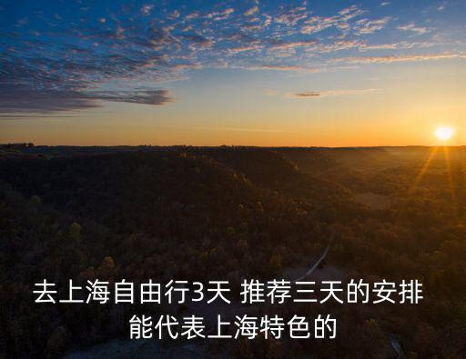 上海自由行攻略三天，在上海玩3天 求個旅游攻略 求個詳細的路線