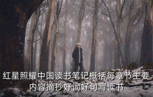 紅星照耀中國讀書筆記概括每章節主要內容摘抄好詞好句寫讀書