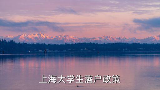 上海對大學生落戶政策，上海大學生落戶政策