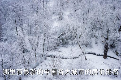 哪里有最新的中國各大城市的房價排名