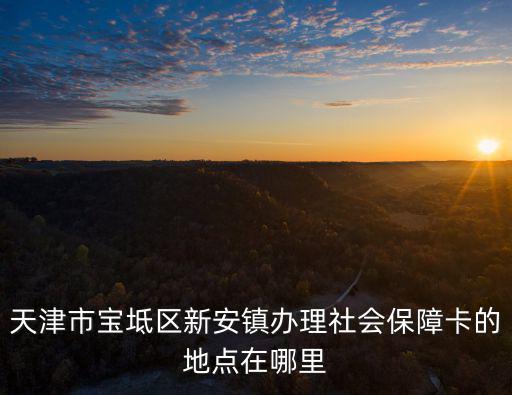 天津市寶坻區新安鎮辦理社會保障卡的地點在哪里