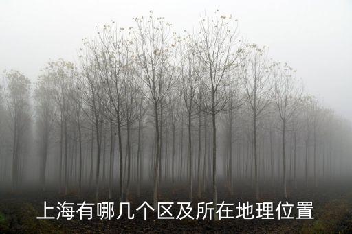 上海幾個區分布圖，上海地圖區域劃分