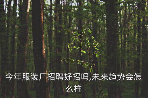 今年服裝廠招聘好招嗎,未來趨勢會怎么樣