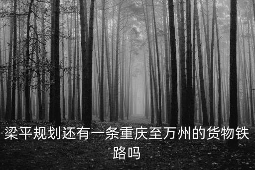 梁平規劃還有一條重慶至萬州的貨物鐵路嗎