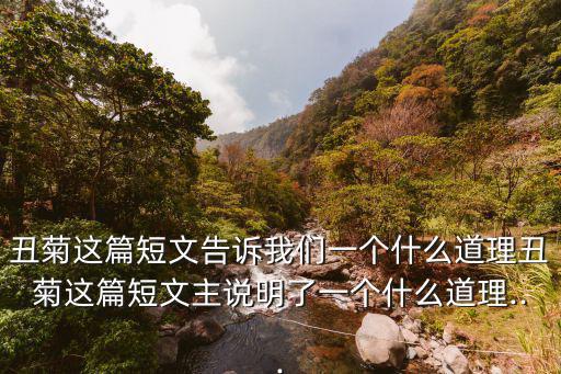 丑菊,名丑,實則美!
